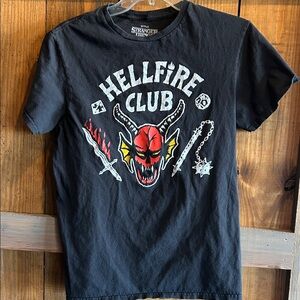 Netflix Black Hellfire Club Short Sleeve Tee